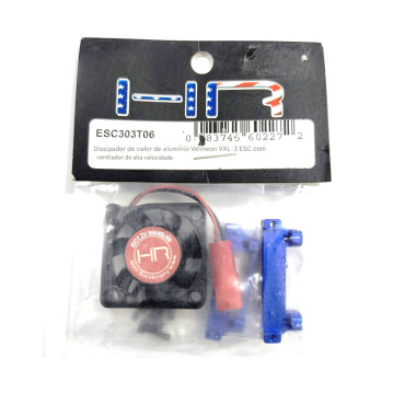 DISSIPADOR DE CALOR DE ALUMÍNIO COM VENTILADOR DE ALTA VELOCIDADE PARA ESC VELINEON VXL-3S ESC303T06